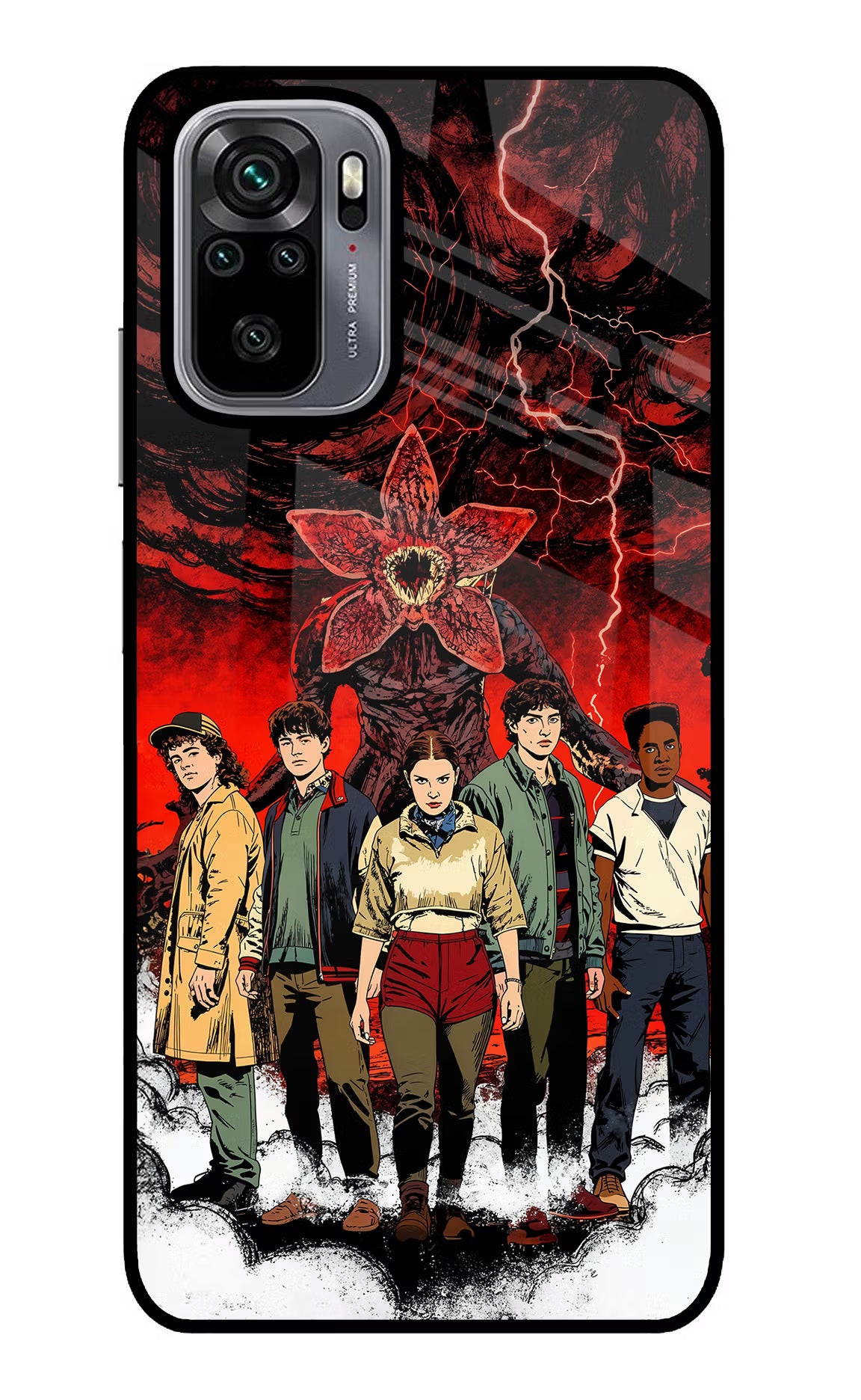 Ordinary Things Characters Redmi Note 10/10S Glass Case Back Cover by Casekaro