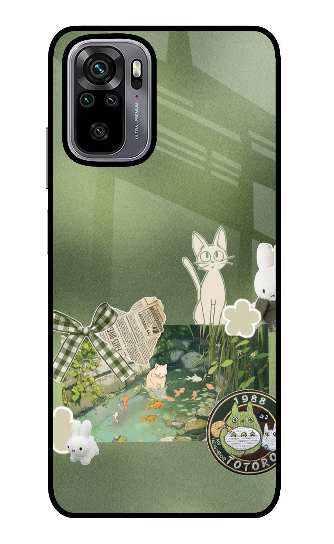 Aesthetic anime Redmi Note 10/10S Glass Case
