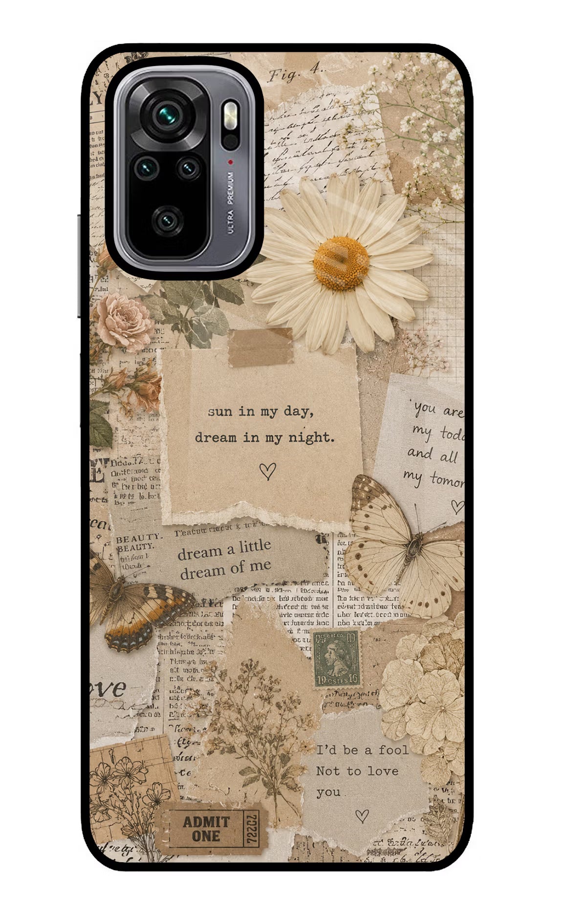 Vintage case Redmi Note 10/10S Glass Case