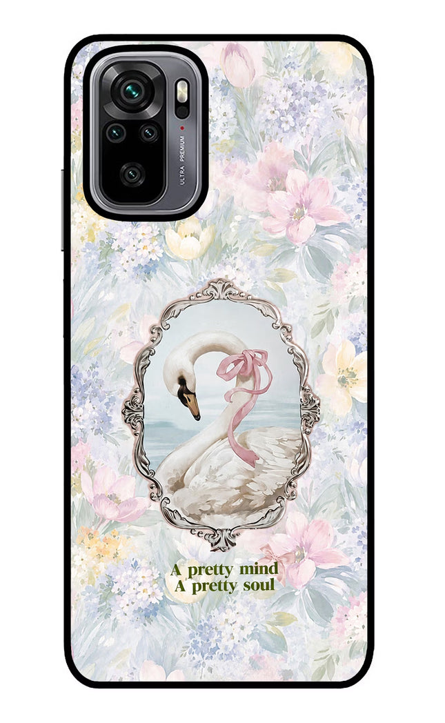 Pretty Mind Pretty Soul Redmi Note 10/10S Glass Case