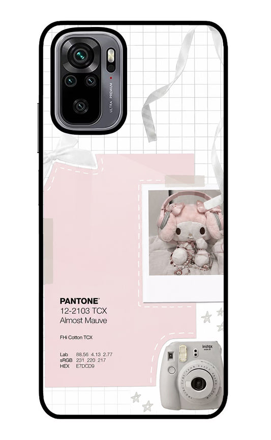 Pantone Asthetic Redmi Note 10/10S Glass Case
