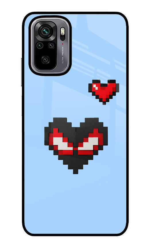 Peter Heart Redmi Note 10/10S Glass Case