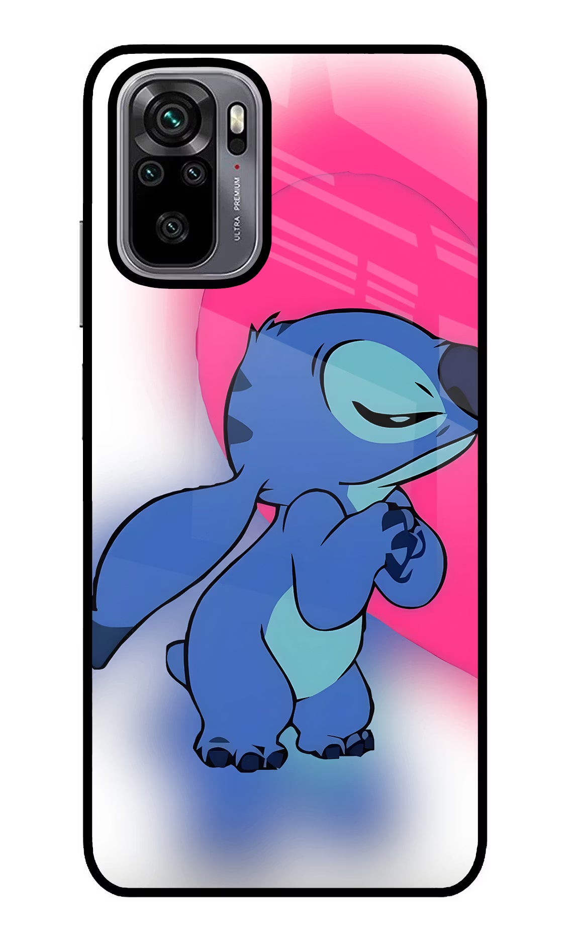 Stitch Hug Redmi Note 10/10S Glass Case
