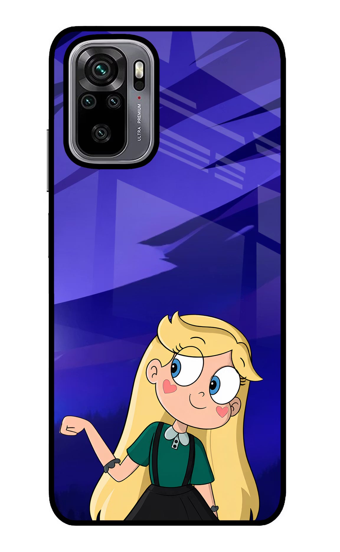 Star Glow Redmi Note 10/10S Glass Case