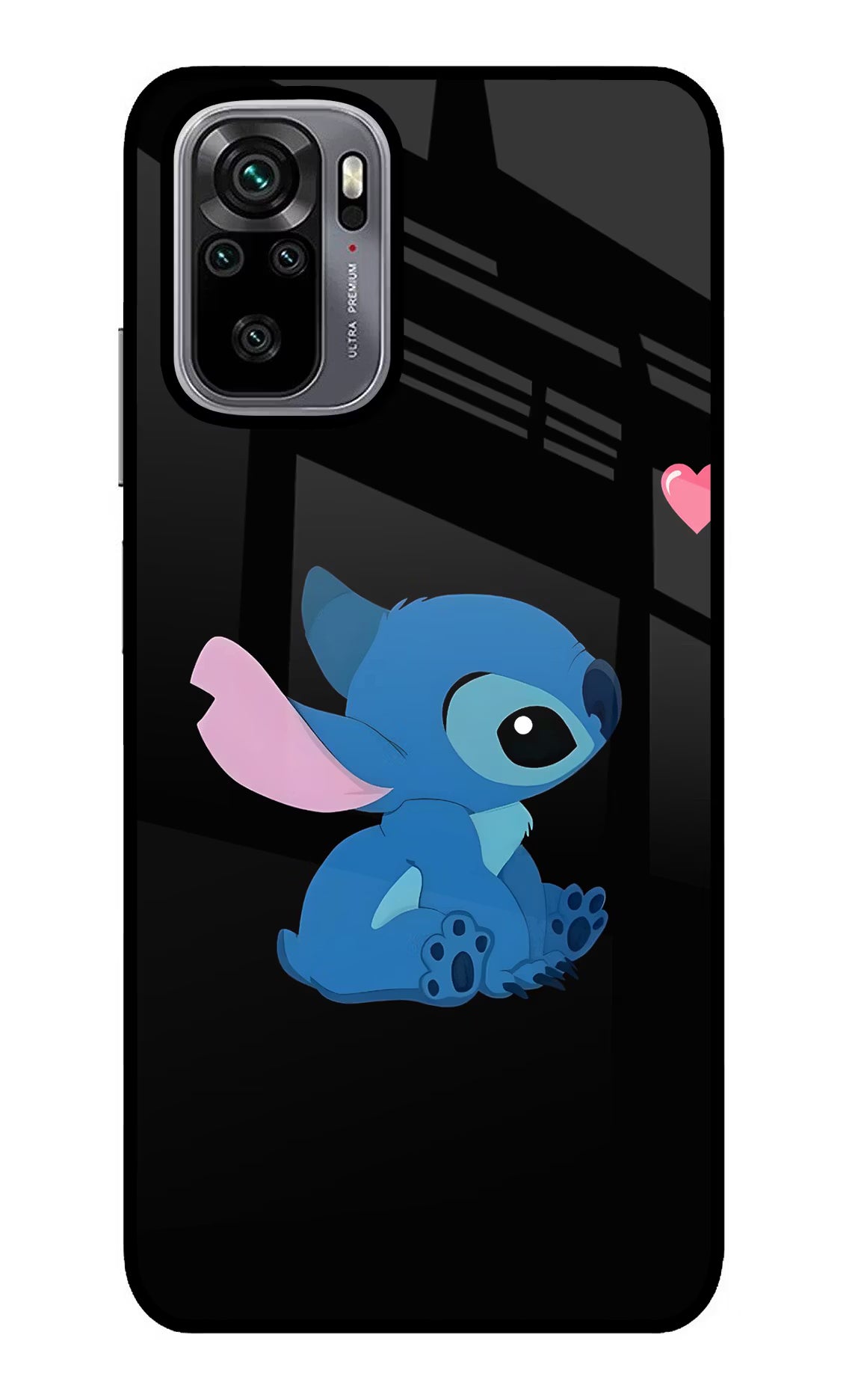 Stitch Crush Redmi Note 10/10S Glass Case