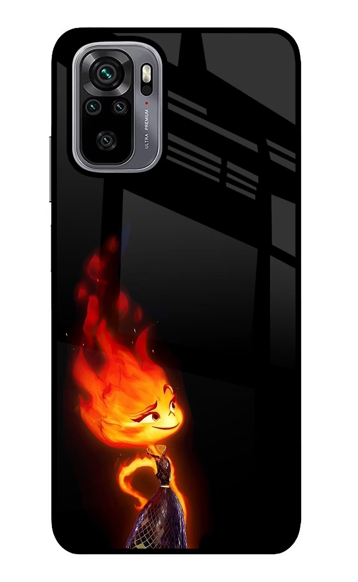 Ember Flame Redmi Note 10/10S Glass Case