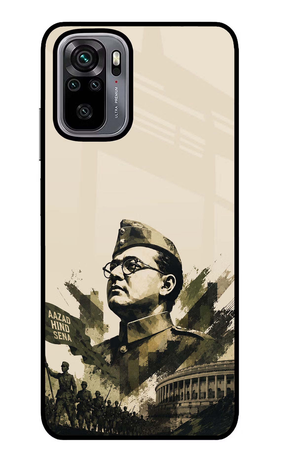 Netaji Rising Redmi Note 10/10S Glass Case