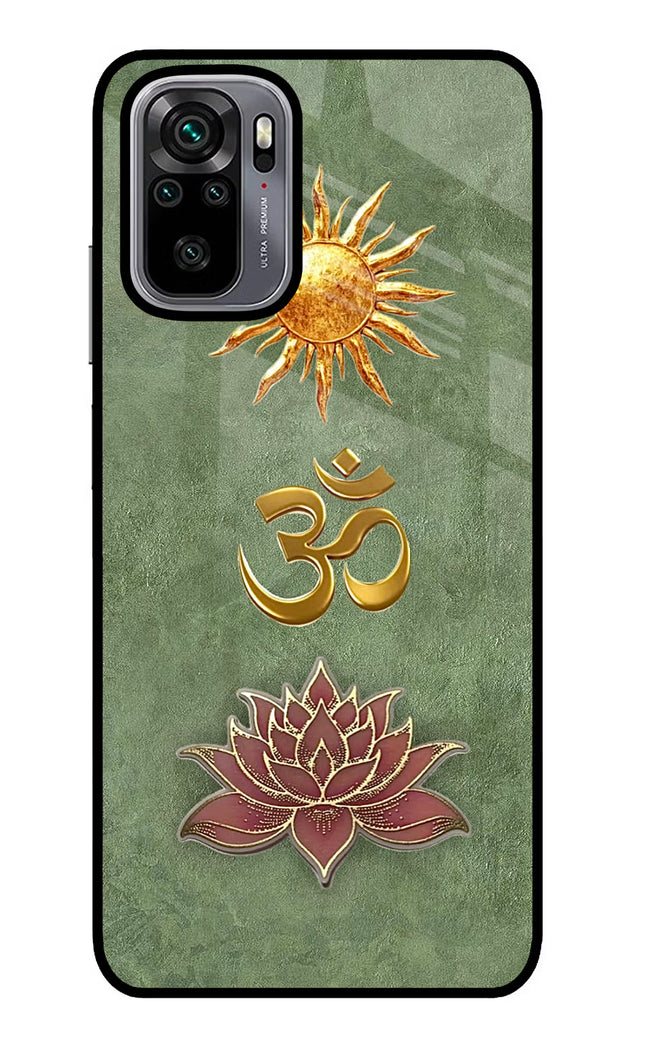 Om & Lotus Redmi Note 10/10S Glass Case