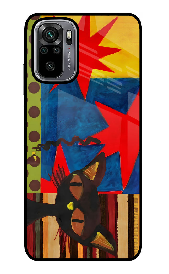 Pop Cat Redmi Note 10/10S Glass Case