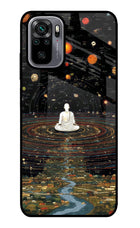Space Monk Redmi Note 10/10S Glass Case