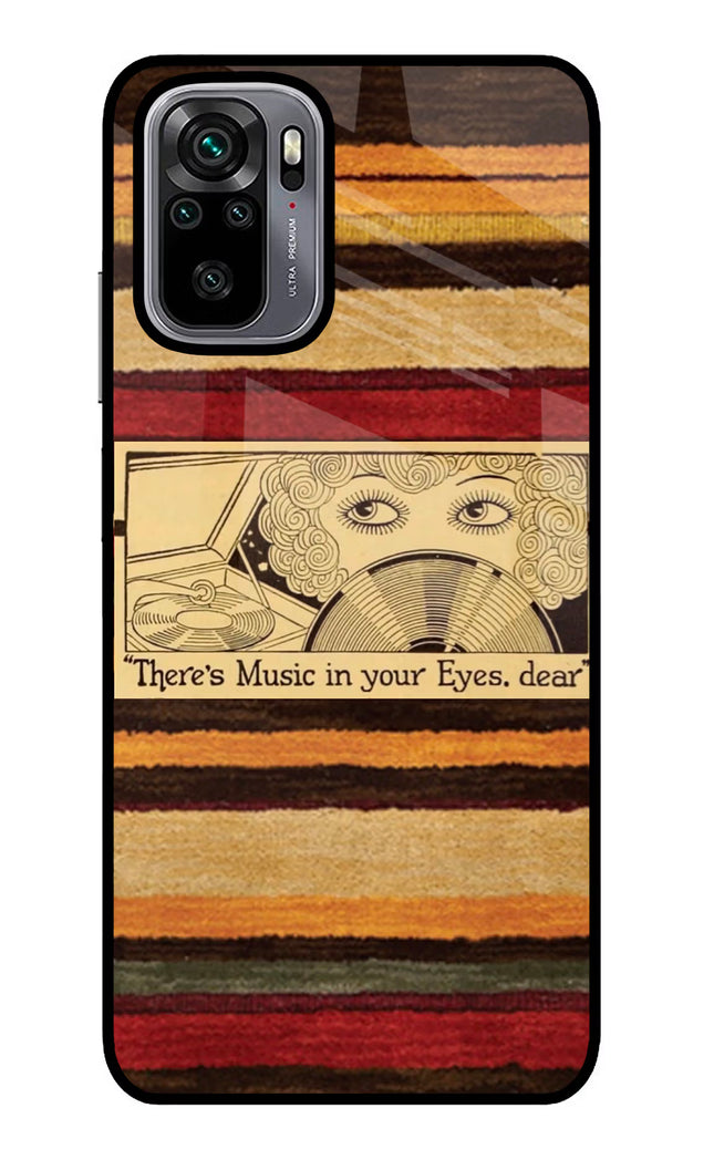 Vinyl Stripes Redmi Note 10/10S Glass Case