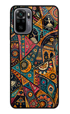 Folk Print Redmi Note 10/10S Glass Case