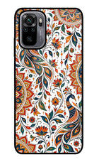 White Mayura Redmi Note 10/10S Glass Case