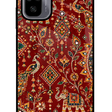 Laal Riwaaz Redmi Note 10/10S Glass Case Back Cover by Casekaro