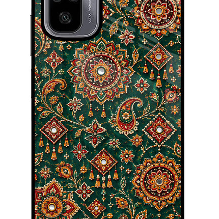 Green Pataka Redmi Note 10/10S Glass Case