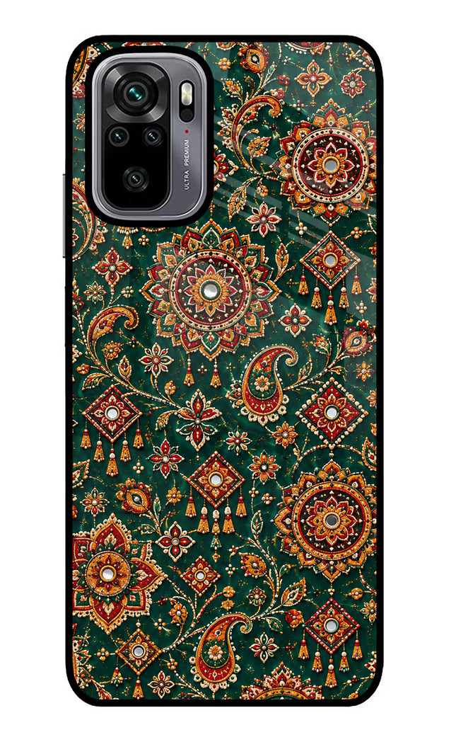 Green Pataka Redmi Note 10/10S Glass Case