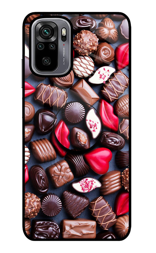 Chocolates Redmi Note 10/10S Glass Case