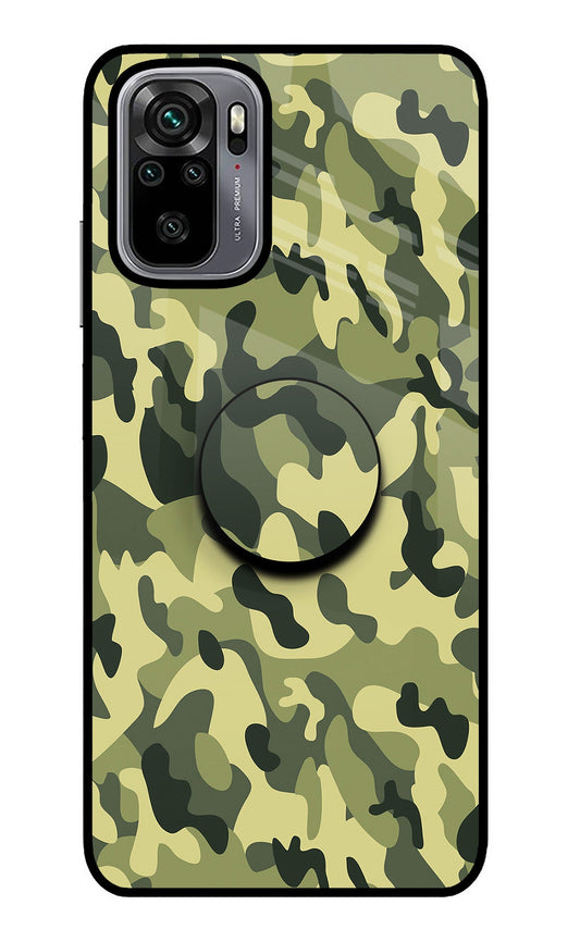 Camouflage Redmi Note 10/10S Glass Case