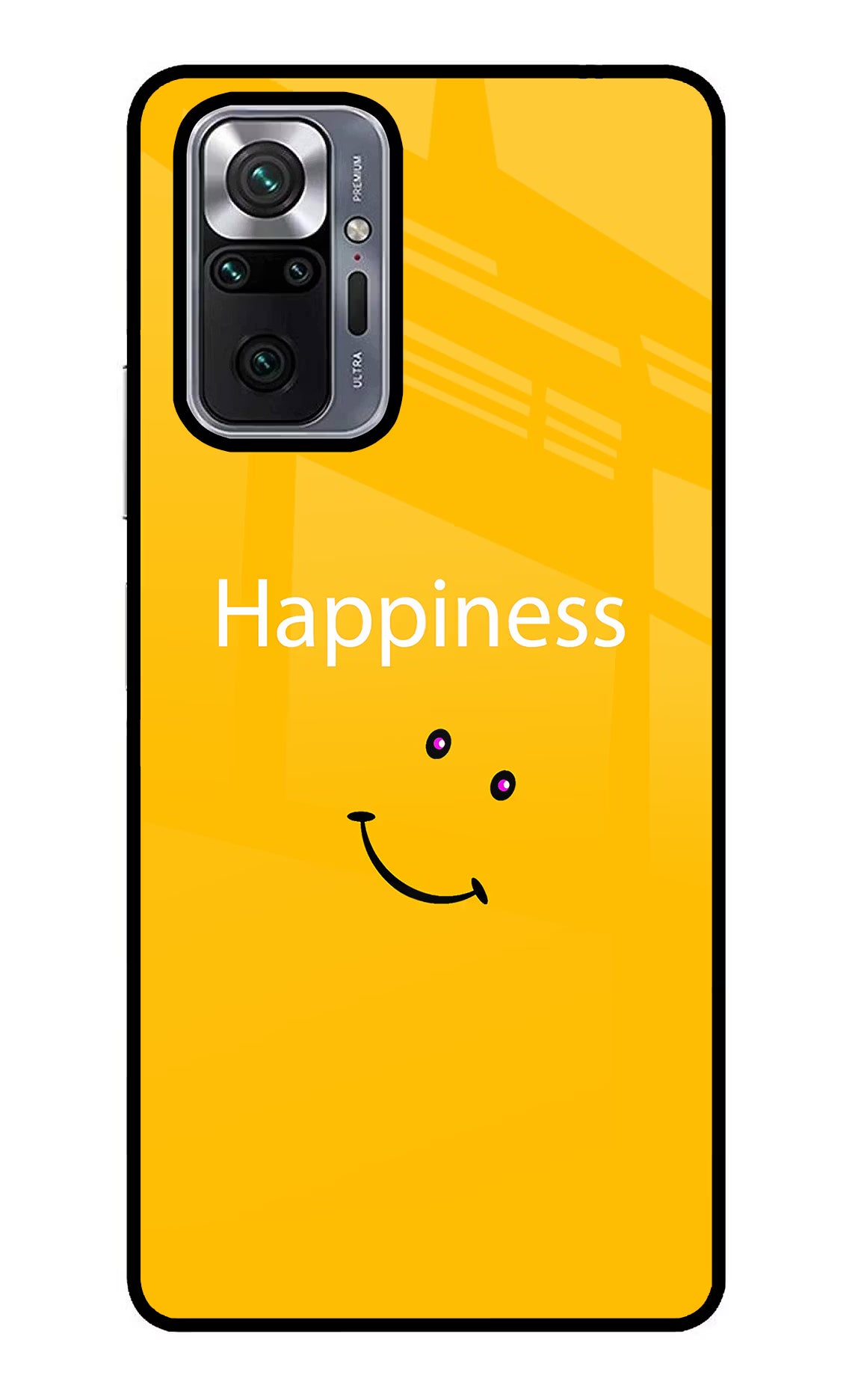 Happiness With Smiley Redmi Note 10 Pro Glass Case Back Cover by Casekaro