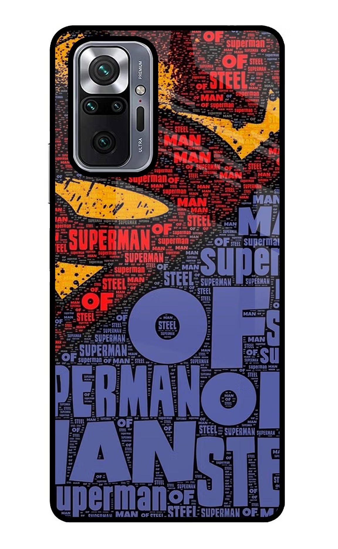 Superman Redmi Note 10 Pro Glass Case Back Cover by Casekaro