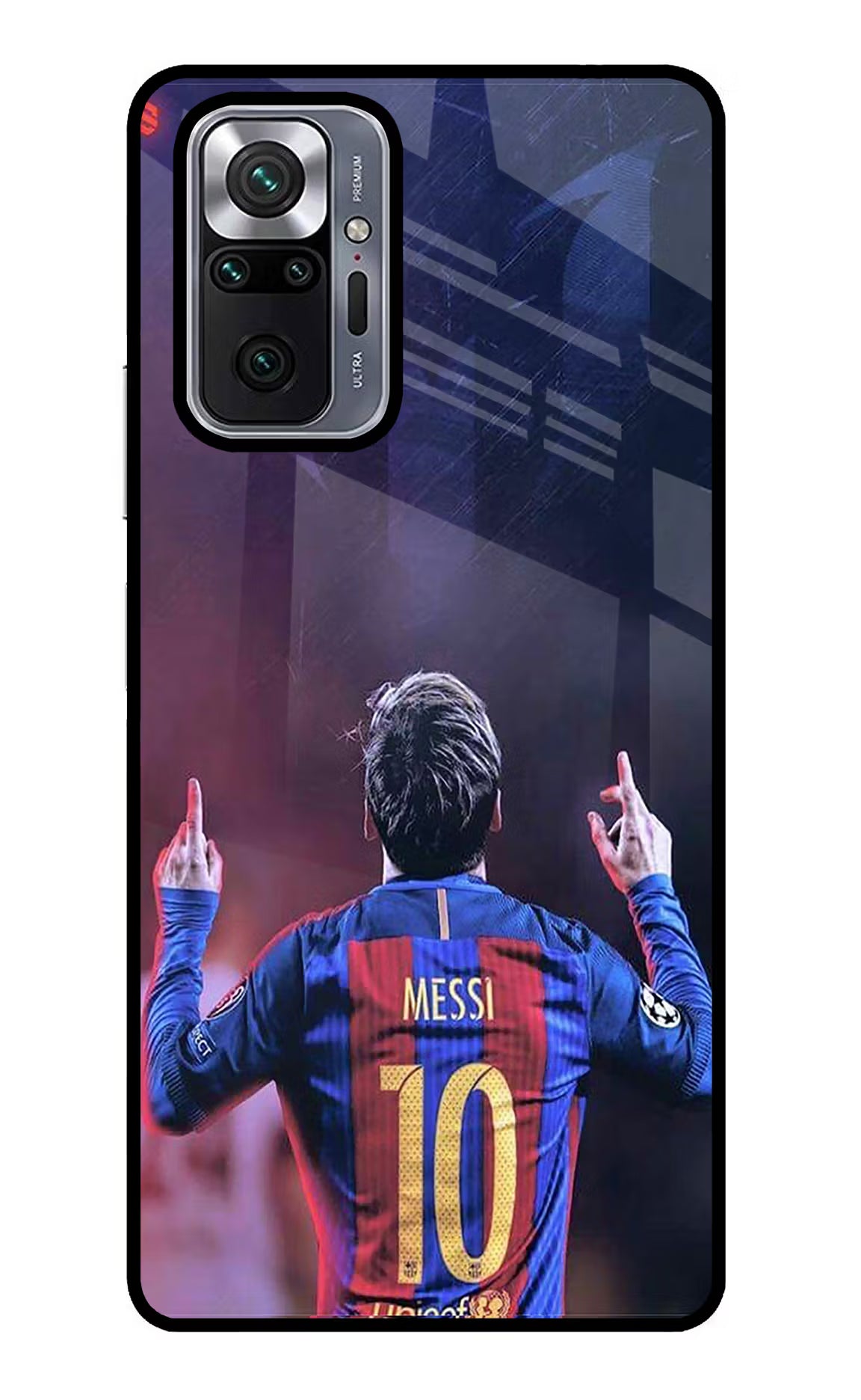 Messi Redmi Note 10 Pro Glass Case Back Cover by Casekaro