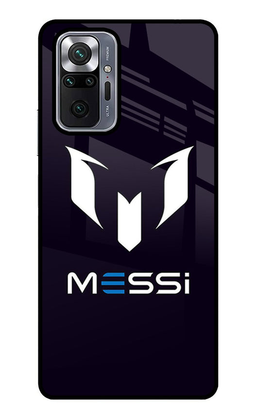 Messi Logo Redmi Note 10 Pro Glass Case