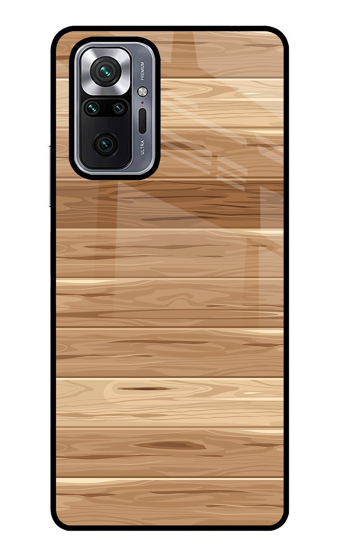 Wooden Vector Redmi Note 10 Pro Back Cover