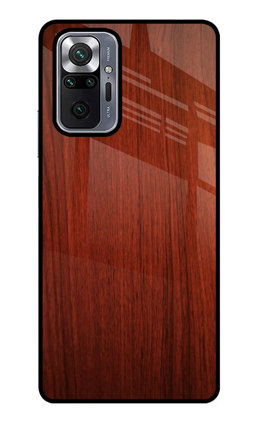 Wooden Plain Pattern Redmi Note 10 Pro Glass Case