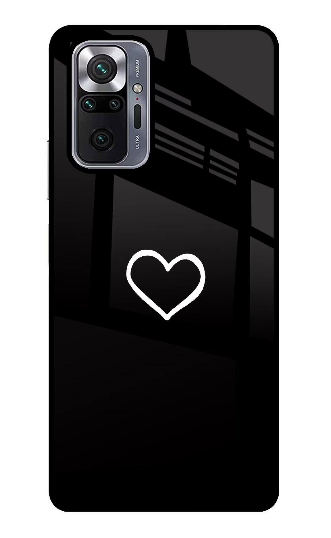 Heart Redmi Note 10 Pro Glass Case Back Cover by Casekaro