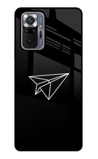 Paper Plane White Redmi Note 10 Pro Glass Case