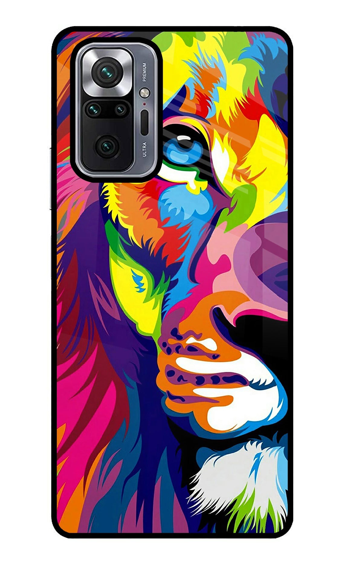 Lion Half Face Redmi Note 10 Pro Back Cover