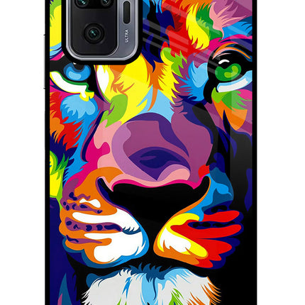 Lion Redmi Note 10 Pro Glass Case