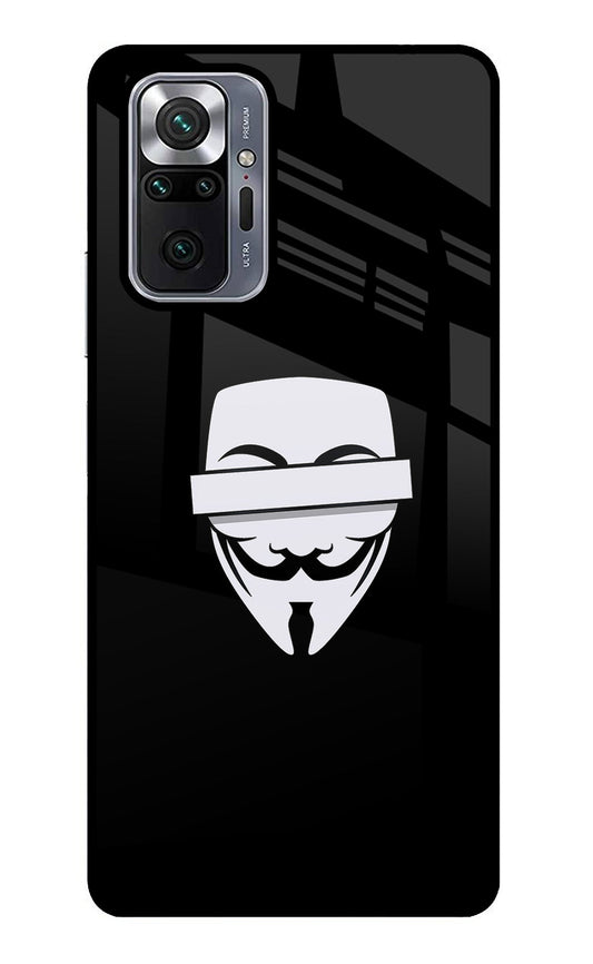 Anonymous Face Redmi Note 10 Pro Glass Case