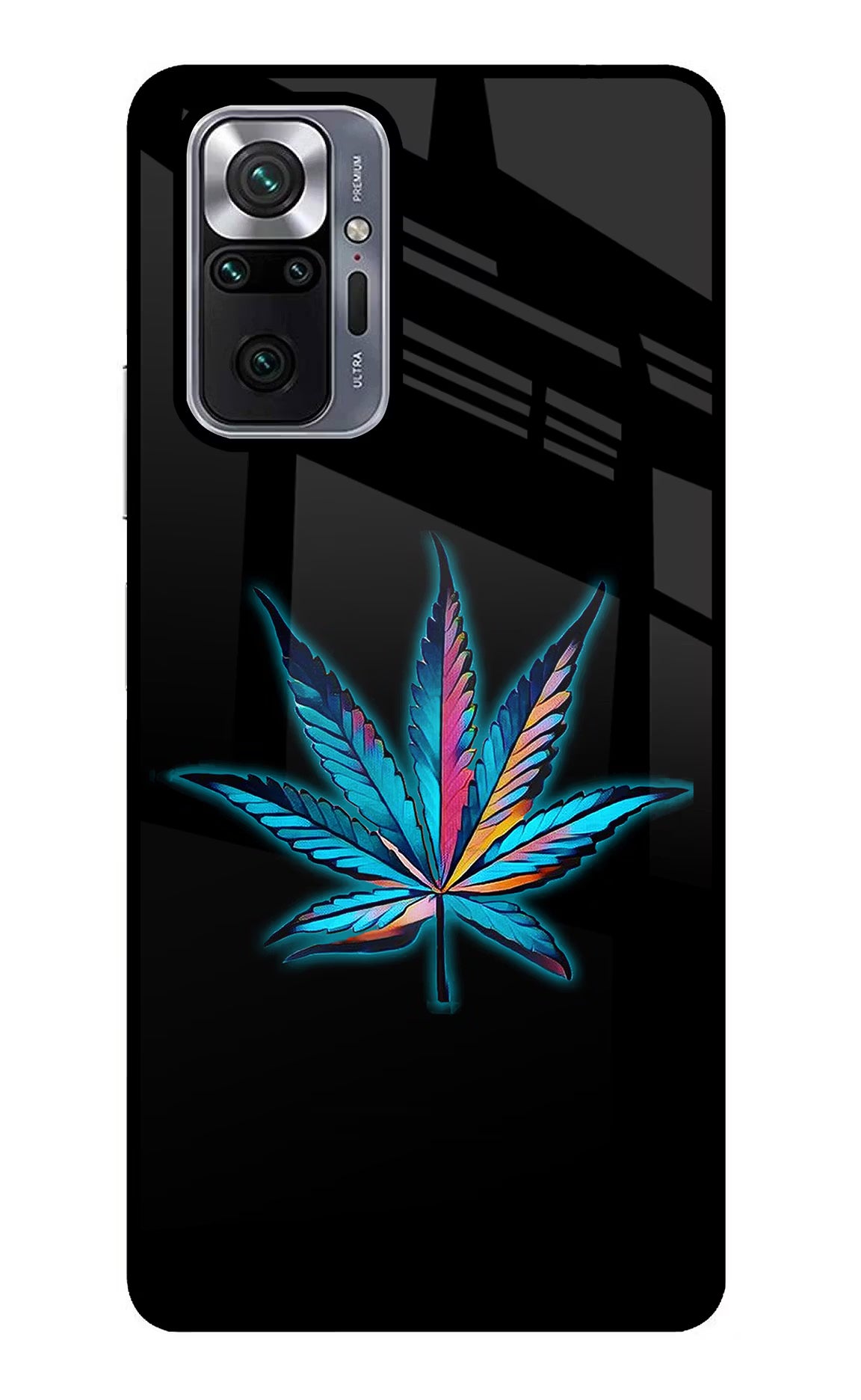 Weed Redmi Note 10 Pro Glass Case Back Cover by Casekaro