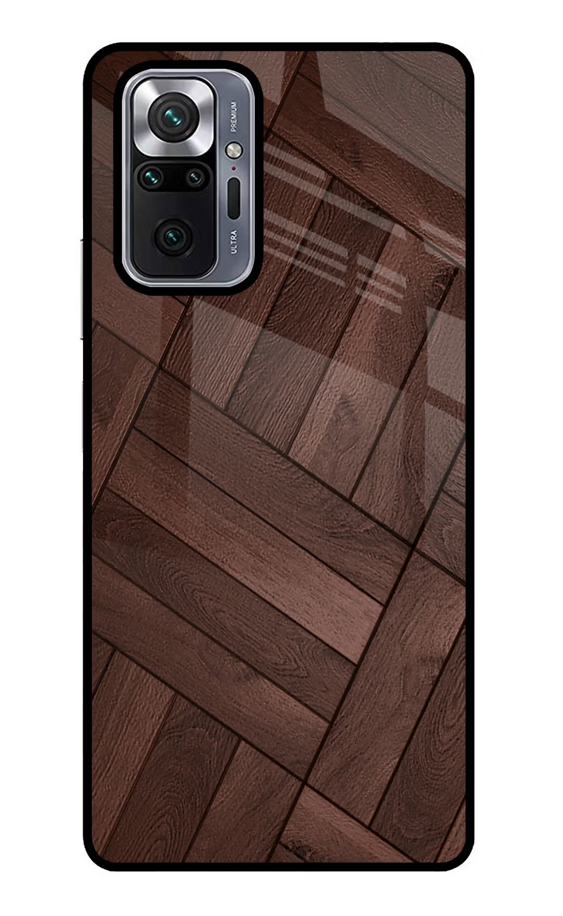 Wooden Texture Design Redmi Note 10 Pro Glass Case Back Cover by Casekaro
