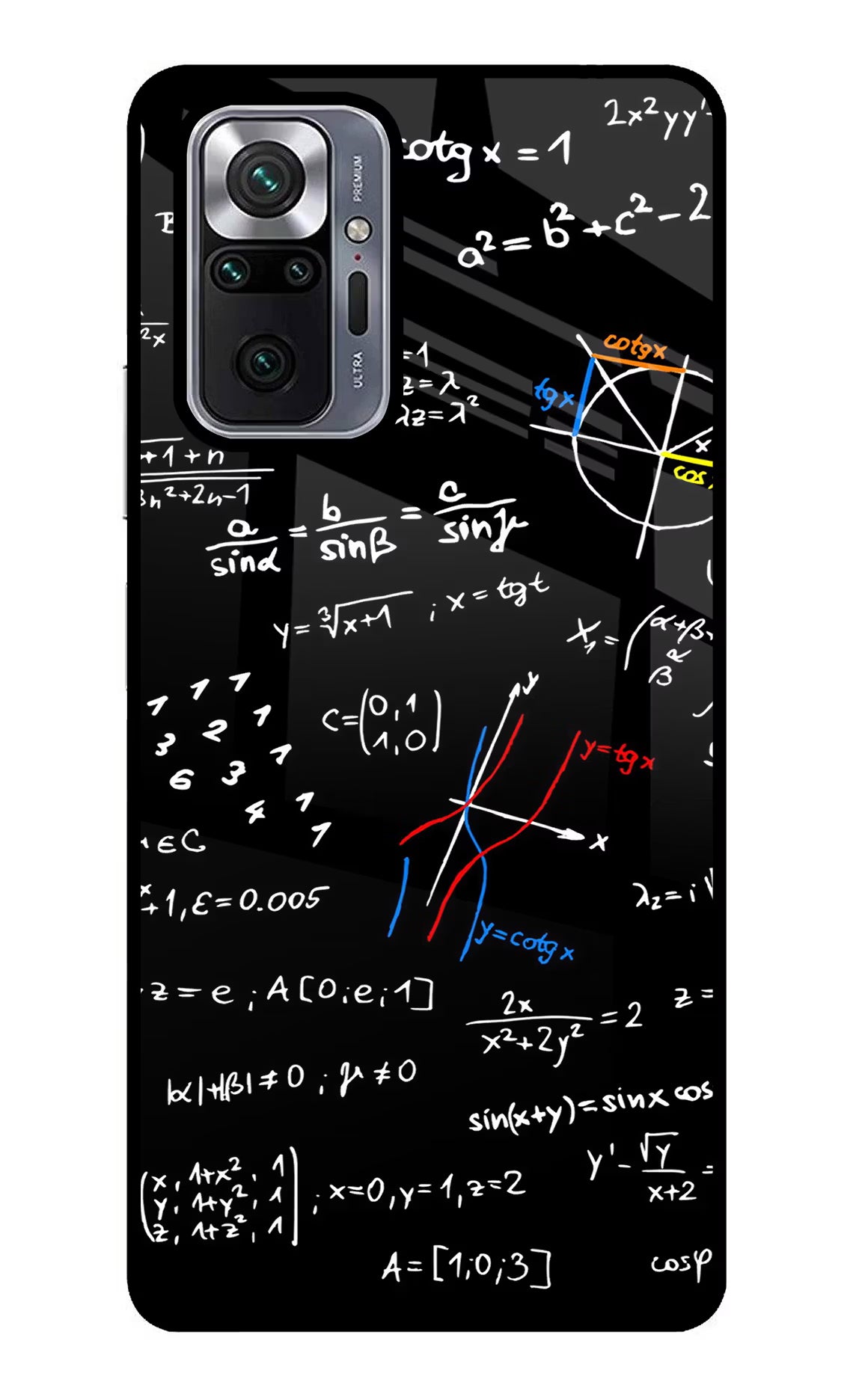 Mathematics Formula Redmi Note 10 Pro Glass Case Back Cover by Casekaro