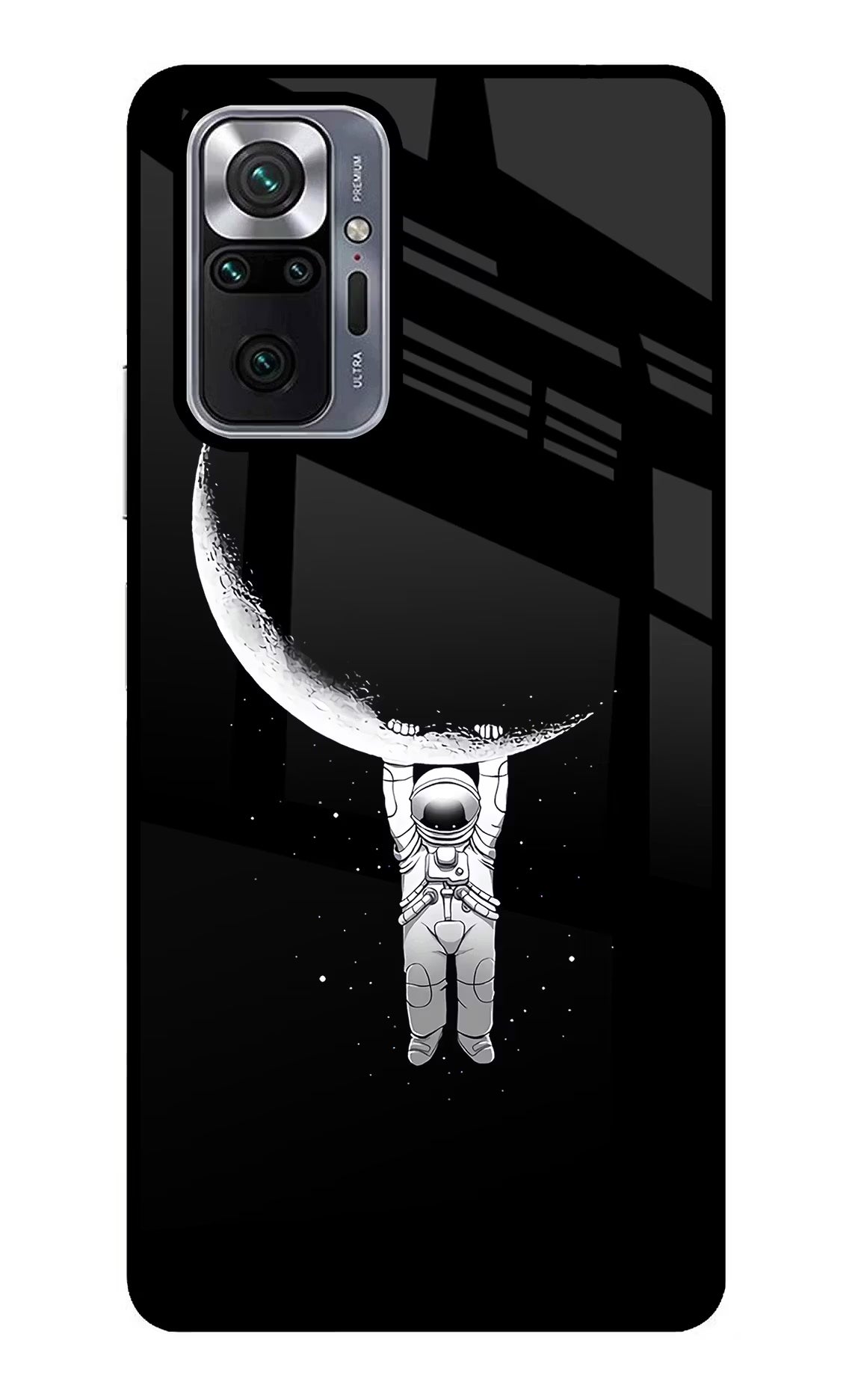 Moon Space Redmi Note 10 Pro Glass Case Back Cover by Casekaro