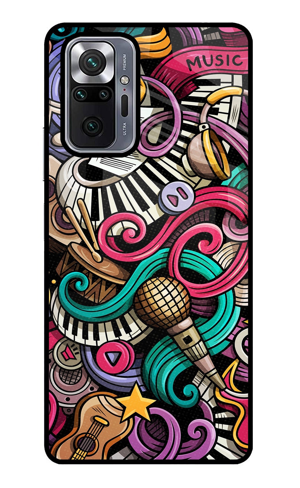 Music Abstract Redmi Note 10 Pro Back Cover