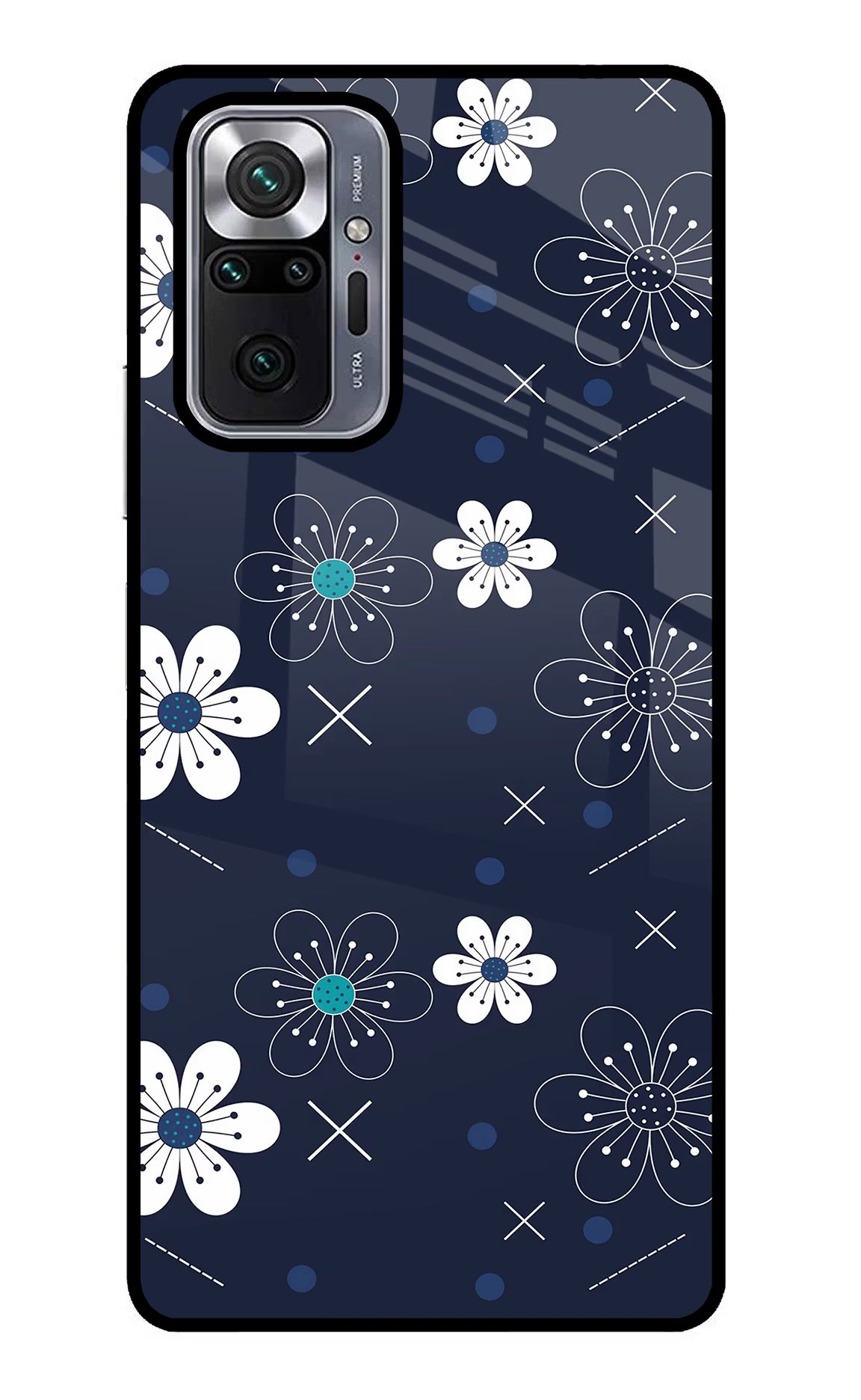 Flowers Redmi Note 10 Pro Glass Case Back Cover by Casekaro