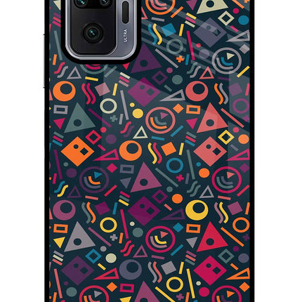 Geometric Abstract Redmi Note 10 Pro Glass Case