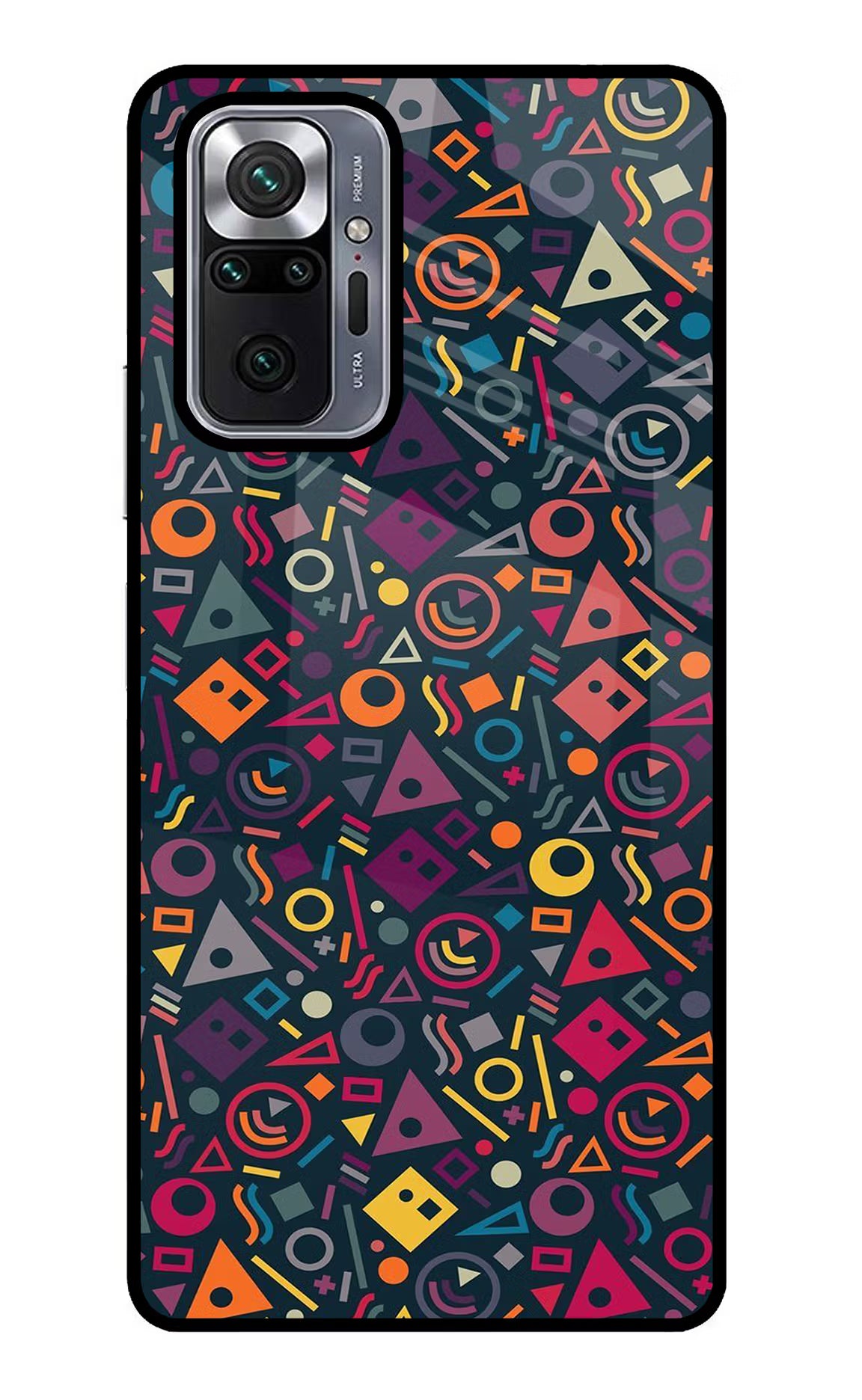 Geometric Abstract Redmi Note 10 Pro Glass Case Back Cover by Casekaro