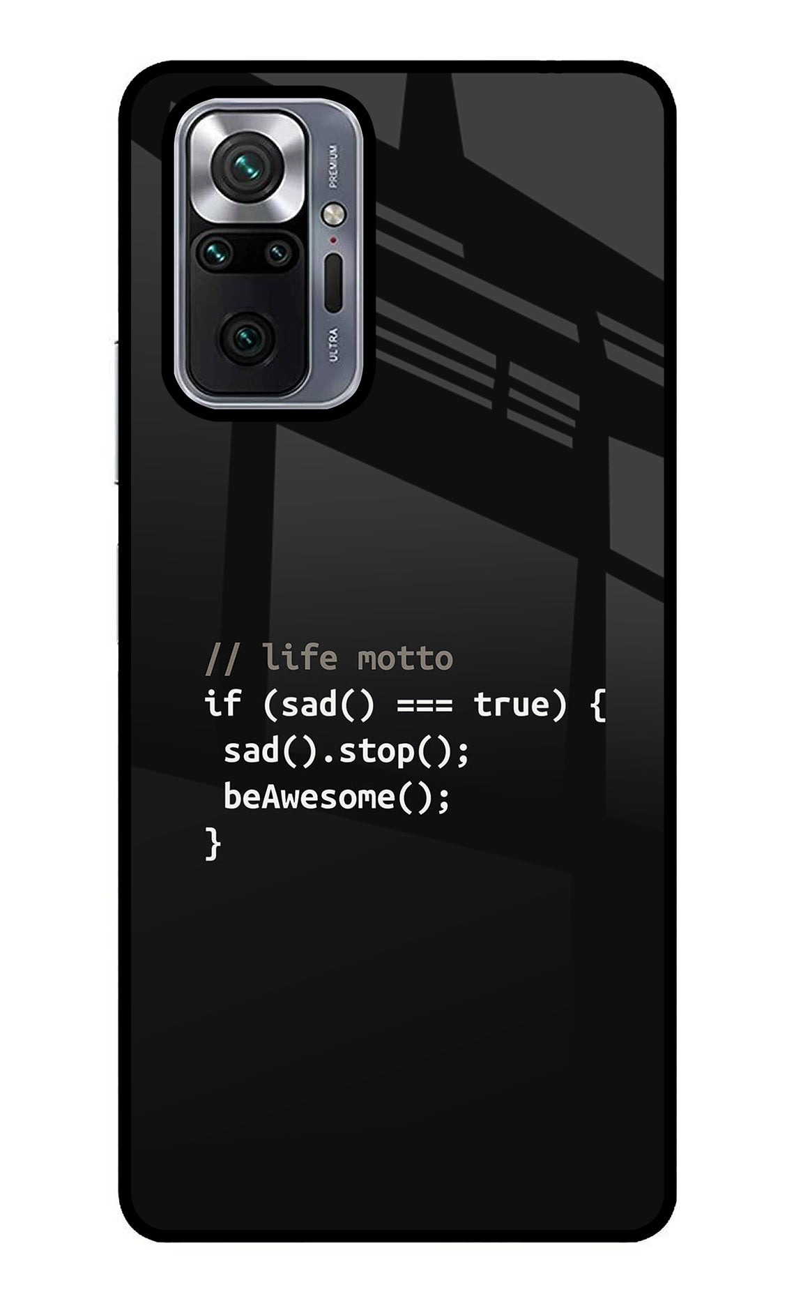Life Motto Code Redmi Note 10 Pro Back Cover