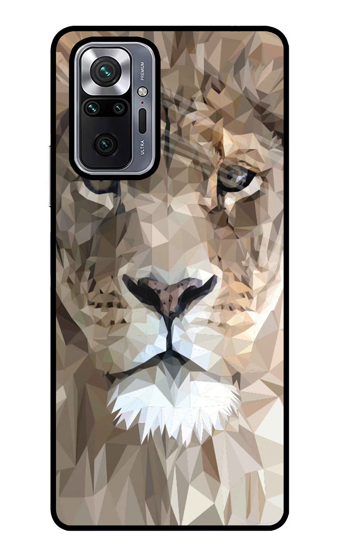 Lion Art Redmi Note 10 Pro Glass Case Back Cover by Casekaro