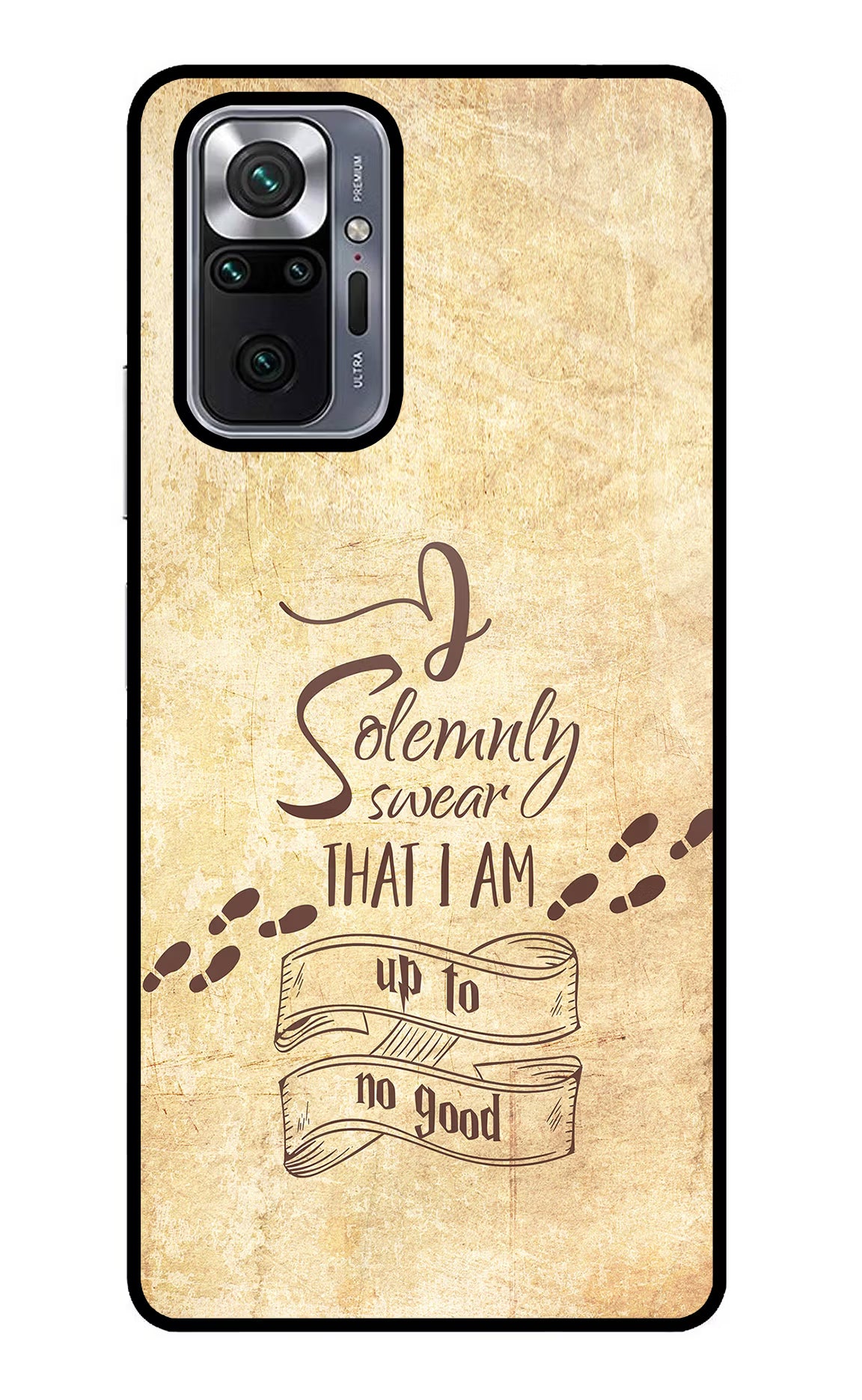 I Solemnly swear that i up to no good Redmi Note 10 Pro Glass Case Back Cover by Casekaro