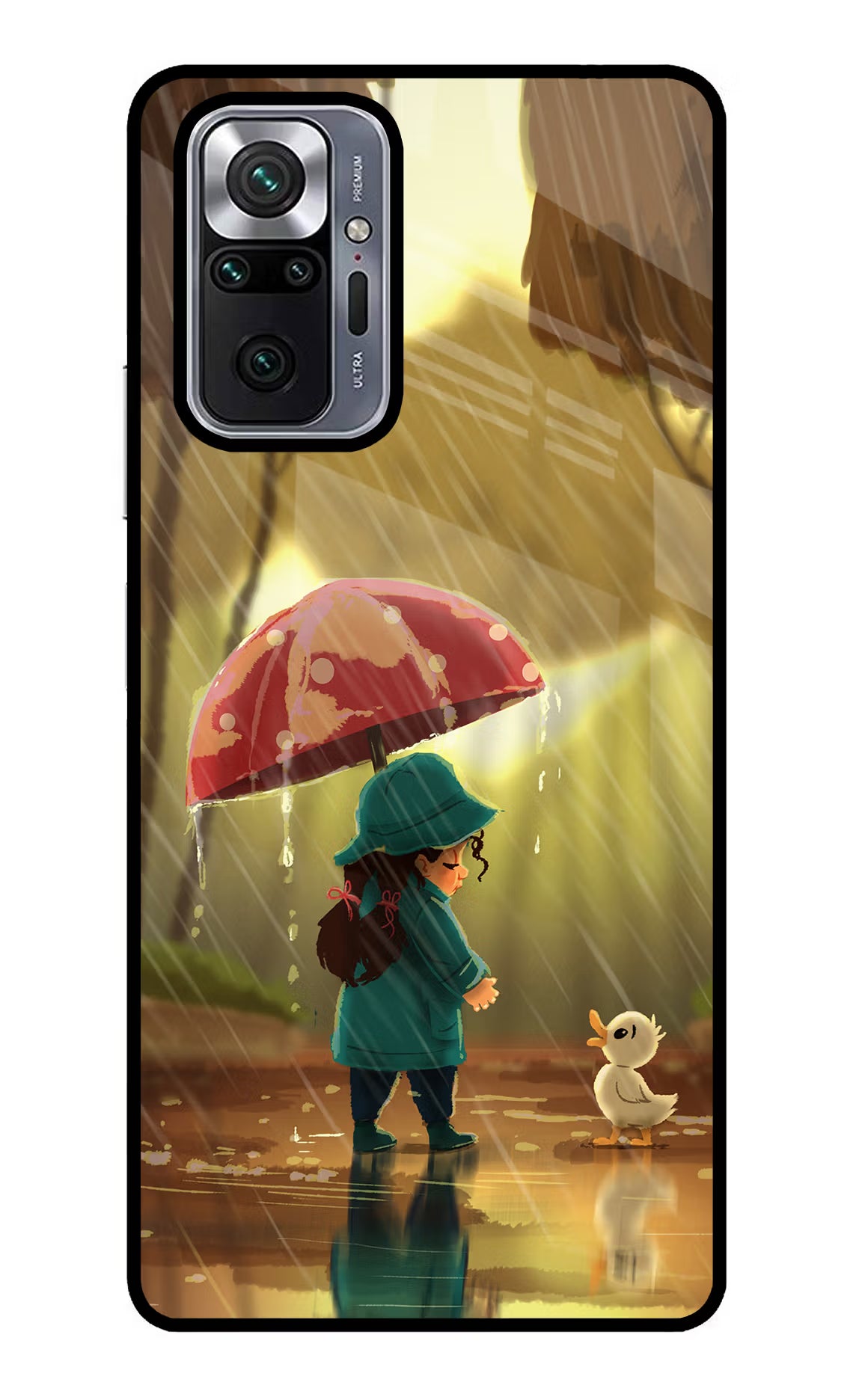 Rainy Day Redmi Note 10 Pro Glass Case Back Cover by Casekaro