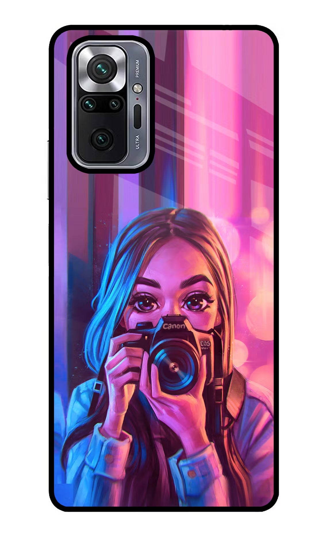 Girl Photographer Redmi Note 10 Pro Glass Case Back Cover by Casekaro