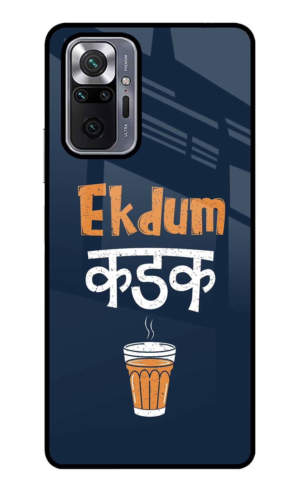 Ekdum Kadak Chai Redmi Note 10 Pro Glass Case Back Cover by Casekaro