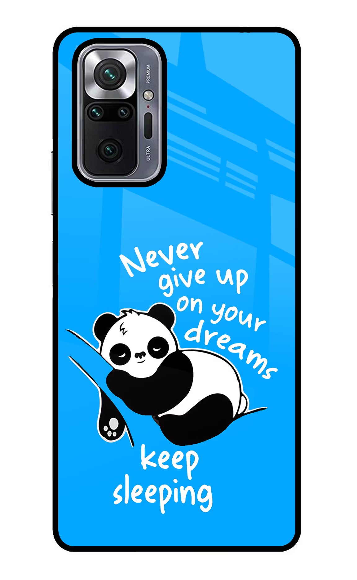 Keep Sleeping Redmi Note 10 Pro Glass Case Back Cover by Casekaro