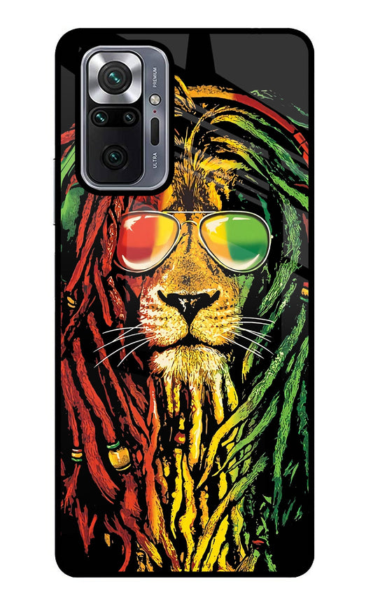 Rasta Lion Redmi Note 10 Pro Glass Case