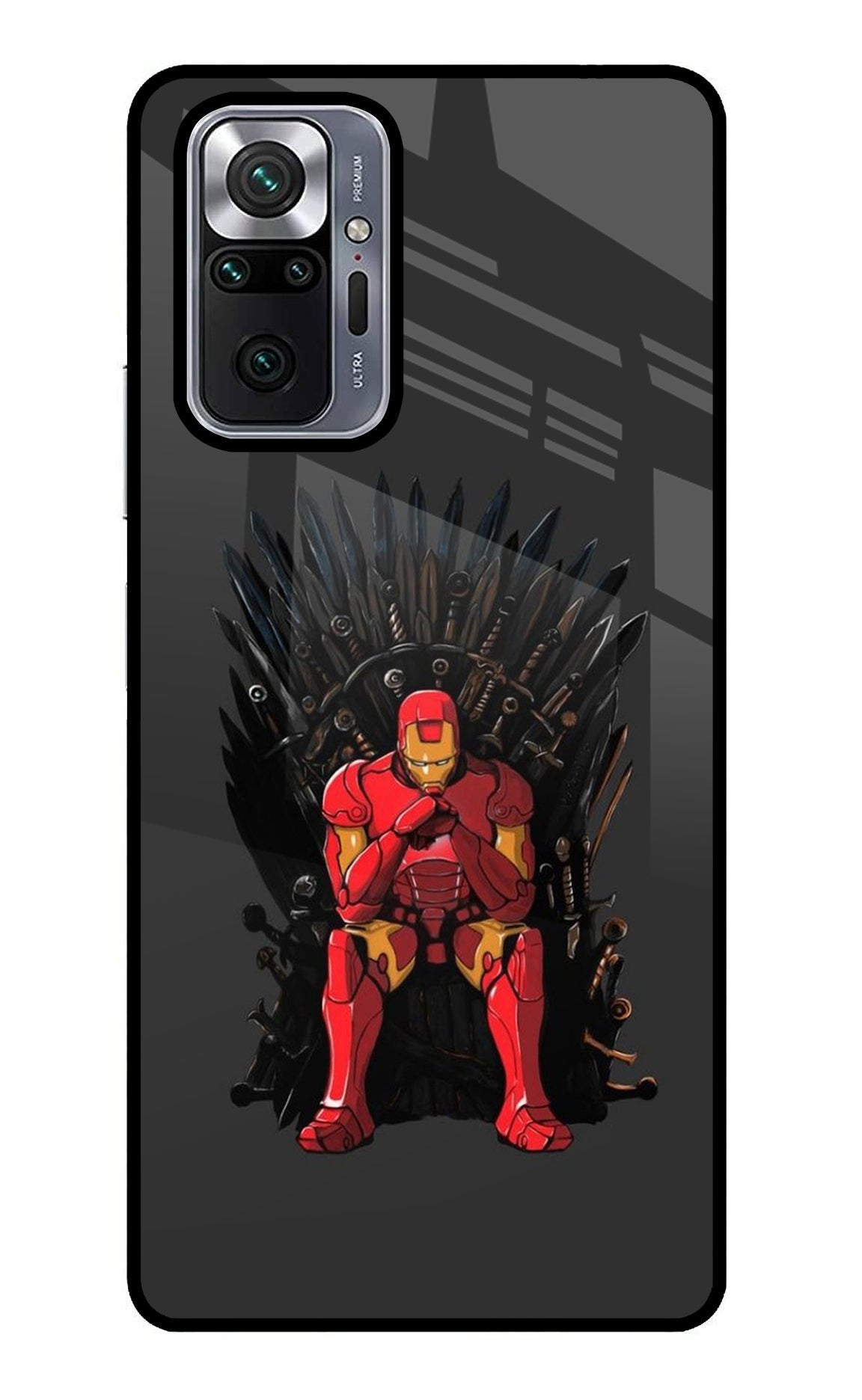 Ironman Throne Redmi Note 10 Pro Glass Case